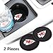 2 Pack 2.75 inch for Kansas City Chiefs Car Interior Accessories Anti Slip Cup Mat for All Vehicles (Kansas City Chiefs)