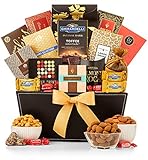 GiftTree Grand Reception Gift Basket | Ghirardelli Chocolate, Classic Candies, Tropical Mix, Assorted Nuts, Chocolate Chip Cookies and More | Perfect Birthday, Holiday, Business or Corporate Gift