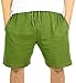 Mato & Hash Mens 100% Drawstring Cotton Gym Shorts With Pockets