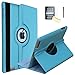 iPad 2 Case, iPad 3 Case, iPad 4 Case, JYtrend (R) Rotating Stand Smart Case Cover Magnetic Auto Wake Up/Sleep for iPad 2/3/4 A1395 A1396 A1397 A1403 A1416 A1430 A1458 A1459 &nbsp;A1460 (Light Blue) primary