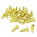 Guitar Bass Pickguard Screws Cover Plate Jack Mounting Screws for Strat Tele TL LP Guitar Golden Pack of 100
