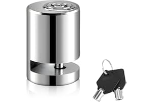 KVAEY 2PCS Motorcycle Disc Brake Lock, Anti Theft Motorbike Safety Brake Disk Lock with Two Keys, Mini Alloy Steel Security Wheel Disc Lock for Electromobile Road Cycle Mountain Bike (1PCS)