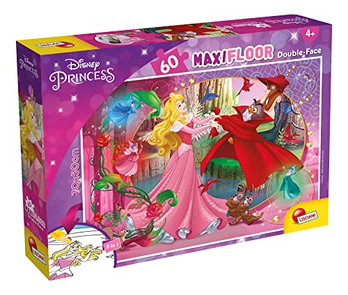 Liscianigiochi 91768 Disney Puzzle Df Maxi Floor 60 Aurora Sleeping Beauty