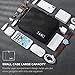 Cable Organizer Bag, Jelly Comb Electronics Organizer Travel Accessories Cord Organizer Cable Storage Bag for Charging Cable, Power Bank, Tablet (Up to 11'')and More-(Black)