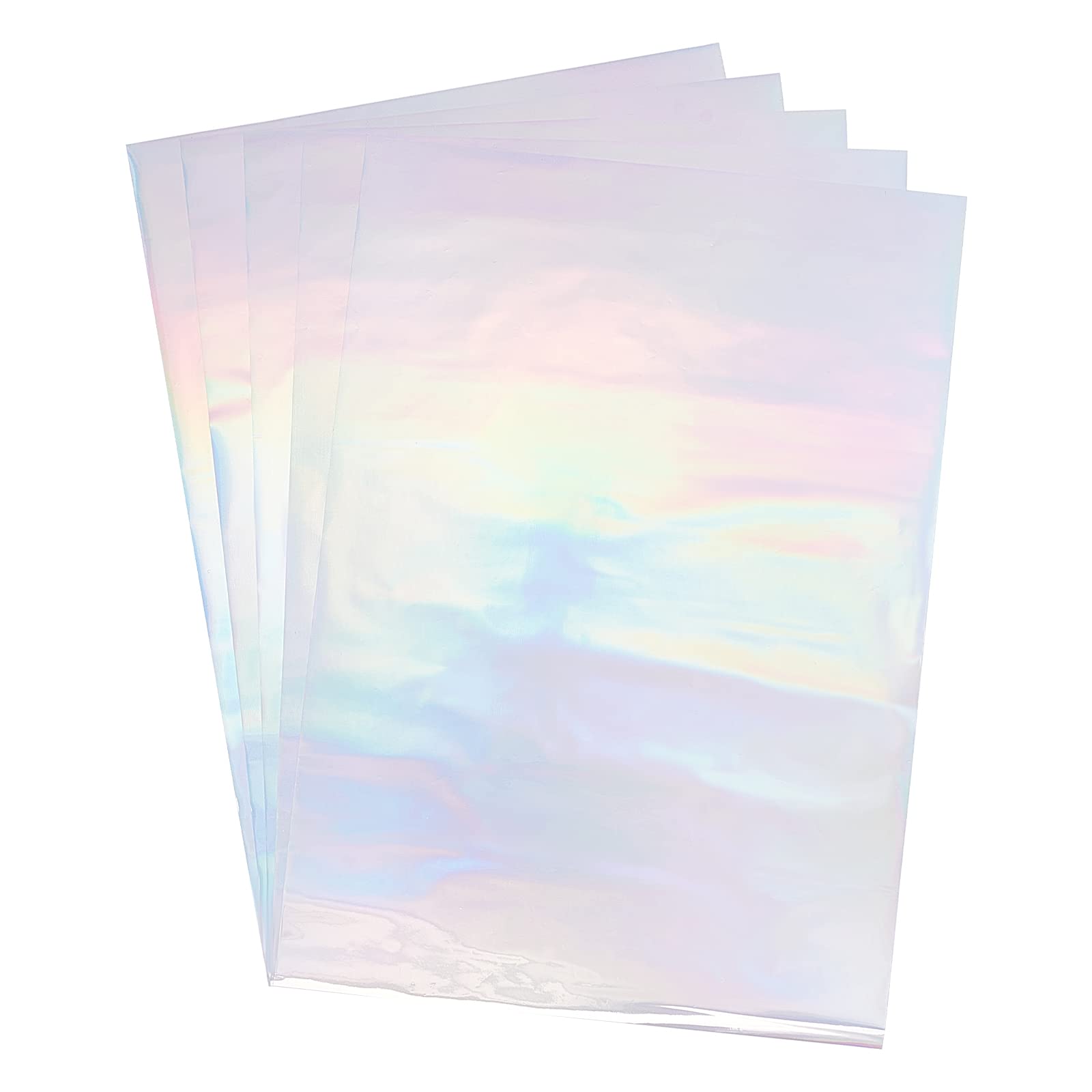 SUPERFINDINGS 50 Sheets Reactive Foil 11.4x7.3in Rectangle Metallic Transfer Foil Paper Toner Reactive Foil Sheet for Laser Printer+Laminator DIY Craft Embossing Scrapbooking Cards