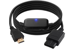 Herfair N64 to HDMI Gamecube HDMI Adapter HD Link Cable for N64 1080P Picture Quality Upscaler Compatible with Nintendo 64/Gamecube/SNES/SFC (Plug and Play, No Extra Connection Required)
