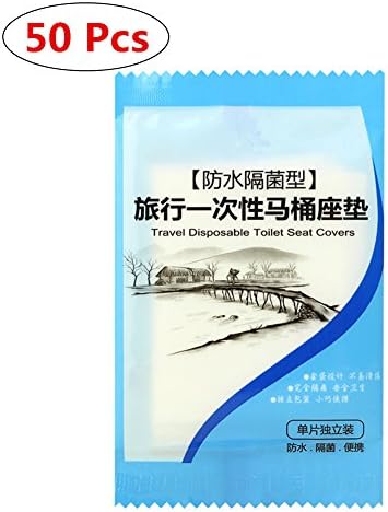 Yamde 50 Pcs Disposable Toilet Seat Covers