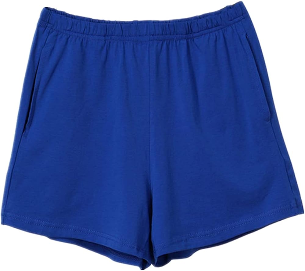 N\P Loose Soft Cotton Spandex Shorts Black Casual Running Summer Women