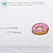 XUNHUI 10 pcs Donuts Patches Badges for Clothing Iron Embroidered Patch Applique Iron Sew on DIY Patches Sewing Accessories for Clothes