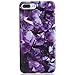 Purple Diamond iPhone 7 Plus Case for Women,iPhone 8 Plus Case,VIVIBIN Shock Absorption Matte TPU Soft Rubber Silicone Cover Phone Case for iPhone 7 Plus/8 Plus 5.5inch