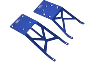 RCAIDONG Aluminum Alloy Front Rear Skid Plate Skidplate for Traxxas Slash 2WD Ford F-150 Raptor Slash VXL Slash Slash Brushless 5837(Blue)