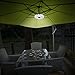 OMorc Patio Umbrella Light with 3 Level Brightness Wireless 28 LED Lights, 100 Lumen - Silver