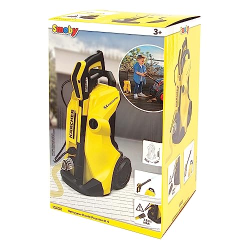 - Carrito Trolley a Presión Karcher de Juguete, 2 Posiciones de Chorro de Agua, Adecuado a Partir de 3 Años (7600360902)