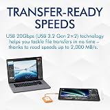 LaCie Rugged Mini SSD 1TB USB C Shock-Resistant Portable Drive view 3