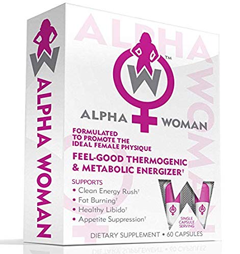 ALPHA WOMAN - Weight Loss Supplement, 4-In-1 Thermogenic Energizer, Appetite Control & Mood Enhancer, 60 Capsules