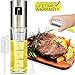 Updated 2019 Version Olive Oil Sprayer Dispenser Mister Bottle For Cooking, BBQ and Air Fryer, Premium Glass Oil Vinegar Soy Sauce Spray for Grilling, Kitchen, Salad, Bread Baking, Frying (2 in 1)