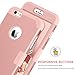 BENTOBEN iPhone 6 Plus Case, iPhone 6S Plus Case, iPhone 6 Plus 5.5 Inch Case 3-in-1 Hybrid Shockproof Polycarbonate Hard Covers Soft Silicone Interior Cover Rose Gold&Pink