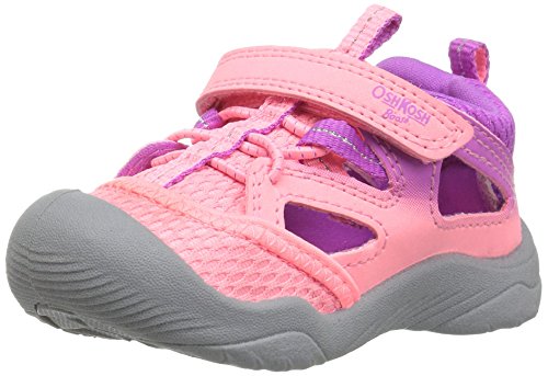Oshkosh b gosh imani girl s bumptoe sandal, purple/coral, 11 m us…