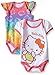 Hello Kitty Baby Girls' 2 Pack Bodysuit Gradient Rain
