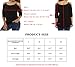 Viishow Women's Casual Loose Hollowed Out Shoulder Three Quarter Sleeve Shirts