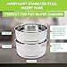 Amor Mart Instant Pot Accessories Stainless Steel Steamer Insert Pans - 6/8 Qt, STEAM MANY FOODS N ALLOW NO NUTRIENT LOSS! Stackable Steamers Are VERY EASY TO USE, TO COOK N STORE In The Insert Pans!