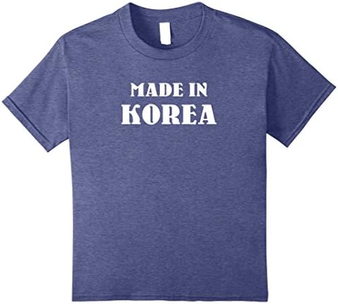 Kids Made In Korea Funny Korean Proud Family T Shirt 10 Heather Blue