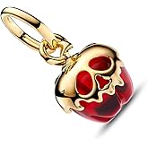 PANWOB Apple Dangle Charm for Women Bracelets Necklaces in 925 Sterling Silver,Mother's Day Birthday Christmas