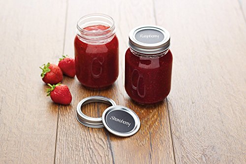 image for Well Tile Chalkboard Labels Pack of 72 Round Chalkboard Mason Jar Lid 