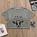 GObabyGO Baby Ask me About My moo Cow, Toddler Kids Baby Boys T-Shirt Short Sleeves Summer Tops Tees (4-5T, Gray)