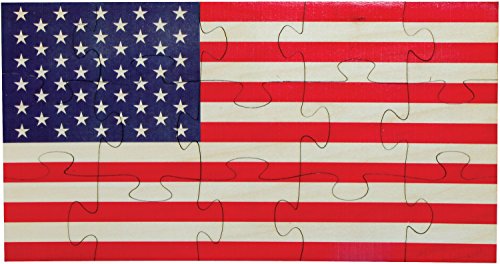 Flag Shaped Puzzle - Made in USA
