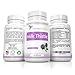 Pure Organic 250 mg Milk Thistle Seed Standardized 80% Extract for Liver Cleanse Supplement For Detox- Support & Prevention Capsules Packed With Silymarin Dandelion & Flavonoids