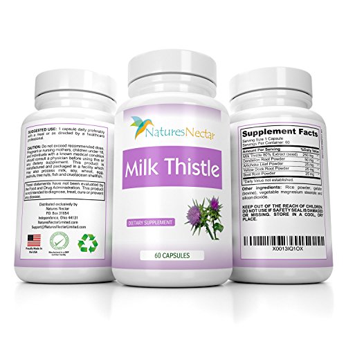 Pure organic 250 mg milk thistle seed standardized 80% …