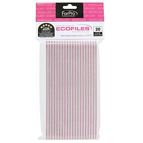 For Pro Pink Ecofile 80/100 Grit, 20 Count