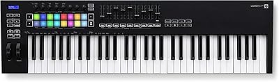 Novation Launchkey 61 [MK3] MIDI Keyboard Controller — Seamless Ableton Live Integration. Chord Mode, Scale Mode, and Arpeggiator. All the software you need for Music Production