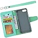 Arae Premium PU Leather Wallet Case with Kickstand and Flip Cover for iPhone 7/8 / SE 3rd Gen/SE 2020 4.7 inch - Green