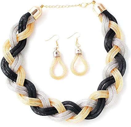 ZOYLINK Geflochtene Seilkette Mehrfarbige Verstellbare Mode Dekorative
