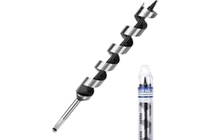 1-1/8 inch X 11.8 inch Auger Bit for Wood, 28x300mm Hex Long Auger Drill Bit for Wood,Ship, Composite Materials, Drywall and 