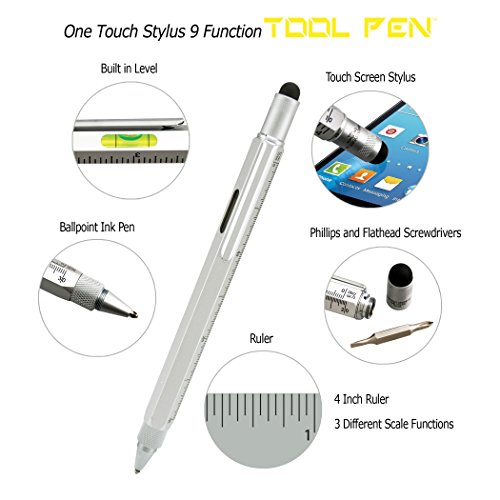 Monteverde USA One Touch Tool Pen, Ballpoint Pen, Silver (MV35211) - Thumbnail 2