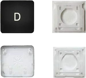 Replacement Individual AP08 Type D Key Cap and Hinges are Applicable for MacBook Pro Model A1425 A1502 A1398 for MacBook Air Model A1369/A1466 A1370/A1465 Keyboard to Replace The D Key Cap and Hinge