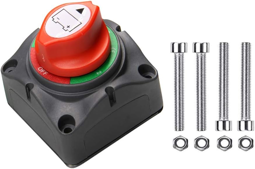 Battery Switch 12-48 V 275/1250 Amps Battery Power Cutoff Master Switch Disconnect Isolator for Car Vehicle RV ATV UTV Marine Boat On Off Position: Computers & Accessories