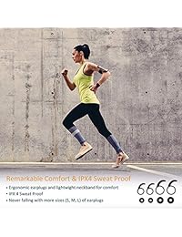Hasta un 92   (22dB) Auriculares Bluetooth activos, cancelación de ruido, auriculares Bluetooth Ansten Super Bass Aptx inalámbricos, resistentes al sudor y cómodos.