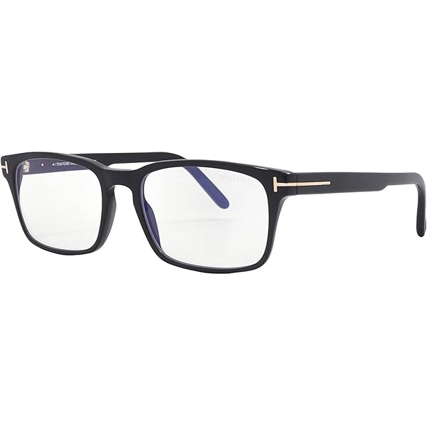 Amazon.com: Tom Ford Eyeglasses FT 5831 -B 001 Shiny Black,t Logo