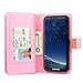 TabPow Galaxy S8 Plus Case, 10 Card Slot - [ID Slot] Wallet Folio PU Leather Case Cover With Detachable Magnetic Hard Case For Samsung Galaxy S8 Plus (SM-G9550) - Glitter Rose Gold