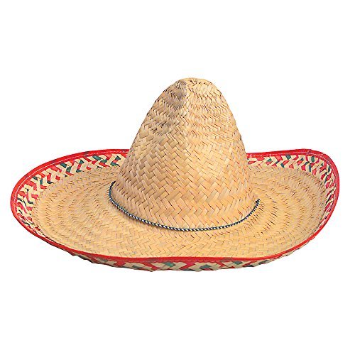 FUN EXPRESS ADULT EMBROIDERED FIESTA SOMBREROS HAT (1 DOZEN)