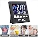 Otao Humidity Meter Color Digital LCD Screen Multifunctional Hygrometer Temperature Humidity Gauge Indoor Humidity Monitor Sensor Room Thermometer with Alarm Clock/Thermometer/Voice Control Backlit