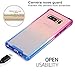 BAISRKE Galaxy Note 8 Case, Shock-Absorption TPU Soft Edge Bumper Anti-Scratch Rigid Slim Protective Cases Hard Plastic Back Cover for Samsung Galaxy Note 8 - Blue Purple Gradient