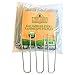 100 Galvanized Steel Landscape Staples By The Relaxed Gardener, Anti-Rust Professional Grade 6 Inch 11 Gauge