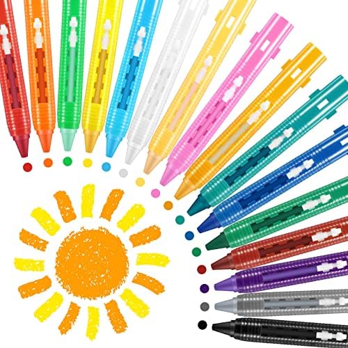 48 Pieces Bath Crayons Set Washable Bathtub Crayons Easy to Hold