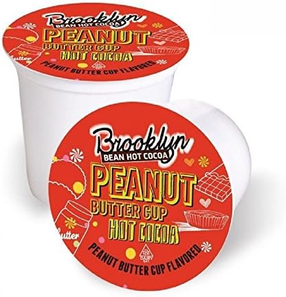 Brooklyn Beans Peanut Butter Flavored Hot Cocoa Single Sevre Cups - 24 Count
