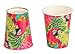 Disposable Dinnerware Set - Serves 24 - Tropical Party Supplies for Birthdays, Parrot Designs - Includes Plastic Knives, Spoons, Forks, Paper Plates, Napkins, Cups